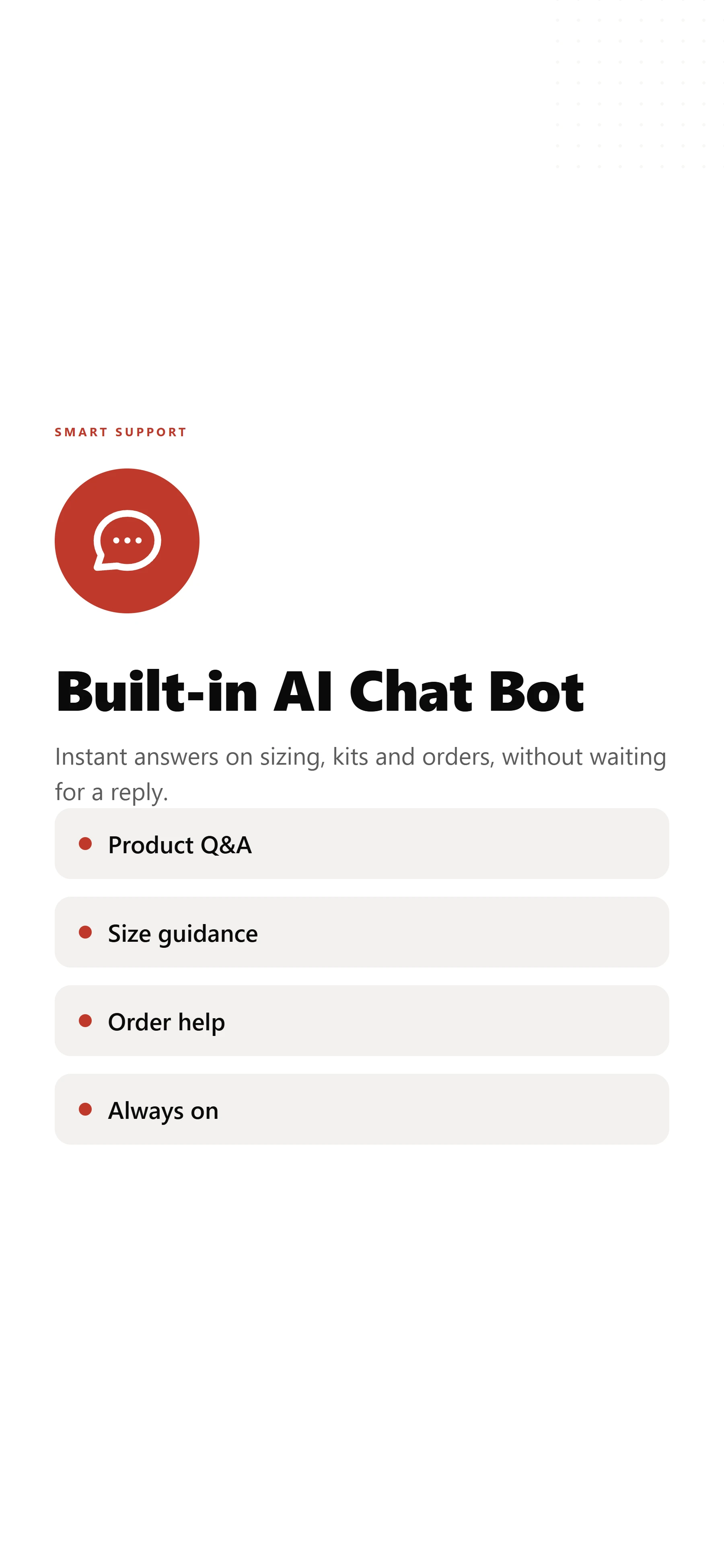 Built-in AI Chat Bot