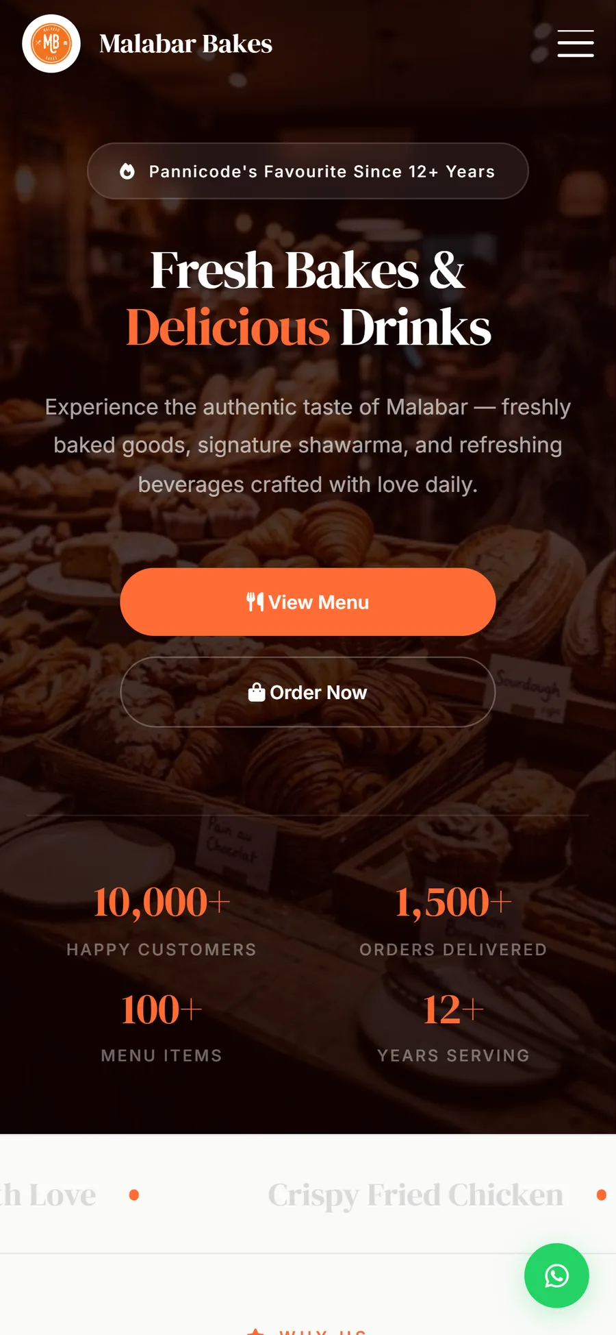 Malabar Bakes, mobile home