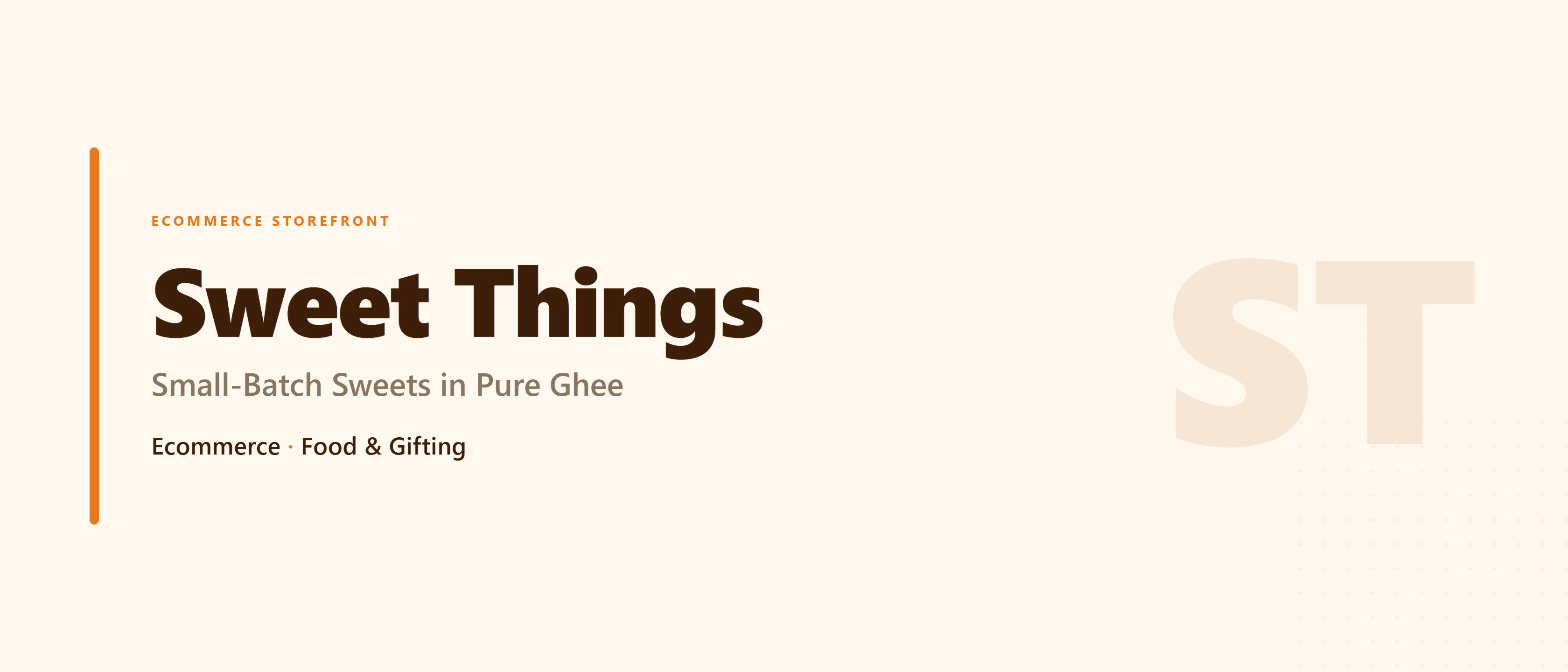 Sweet Things, small-batch mithai in pure ghee